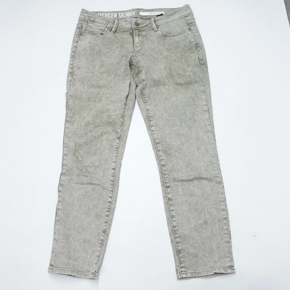 DKNY Jeans Women's 4 Gray Denim 5-Pockets Low-Rise Medium Wash Mercer Skinny - Picture 1 of 9